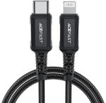 ACEFAST kábel MFI USB Type C - Lightning 1, 8m, 30W, 3A fekete (C4-01 C Black)