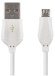 EMOS MicroUSB / USB-A 2.0 Töltő és adatkábel, 2.0, Quick Charge, fehér szín, 1 m