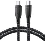 JOYROOM Multi-Color Series SA34-CC3 USB-C / USB-C kábel 60 W gyors átvitel 1 m - fekete