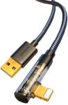 JOYROOM Angled Lightning - USB-kábel a gyors töltéshez és adatátvitelhez 2, 4A 1, 2 m fekete (S-UL012A6)
