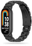 Tech-Protect TP1983 Tech-Protect Stainless Xiaomi Smart Band 8 / 9 / NFC fém óraszíj, Fekete (TP1983)