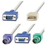 Roline Cable KVM 1xHD15M/F, 1xUSB A/2xPS2M, 1.8m, 11.01. 4702 (11.01.4702)