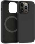 ER Husă din silicon ER POWER CARNEVAL SNAP pentru iPhone 13 Pro Max cu MagSafe - Neagră ERCSIP13PMMGLQ-BK