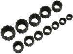 Laser Tools LAS-7524 csavarkiszedő adapter készlet sérült fejű 6-lapú csavarokhoz, 8-19 mm, 12 részes (LAS-7524) - dwdszerszam