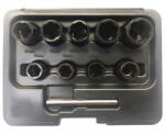 Welzh Werkzeug 4090-WW 3/8"-os csavarkiszedő készlet sérült fejű csavarokhoz, 10-19 mm, 9+1 részes (4090-WW) - dwdszerszam