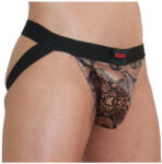 BURN - érzéki jockstrap fekete színben - szexvital