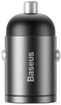 Baseus Tiny Star USB-C mini autós töltő, QC 4.0 , PD, 30 W (szürke)