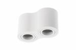 GTV OS-AV80160OK2-10 Mennyezeti lámpatest AVEIRO DUO, alumínium, 160x80x85mm, IP20, max 20W*2, kerek, fehér (OS-AV80160OK2-10)