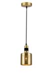 GTV OS-BELL2-06-DEC Mennyezeti lámpatest BELLIS 2, 4666, AC220-240V, 50/60Hz, 1*E27, IP20, átmérő 12CM, egyes, fekete/arany (OS-BELL2-06-DEC)
