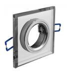 GTV OP-OPRKWT-10 BRILLANTE mennyezeti spot lámpatest, üveg, fehér kristály, négyzet (OP-OPRKWT-10)