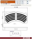 DANBLOCK set placute frana, frana disc DANBLOCK DB 2912482 (DB 2912482)