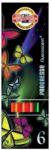 KOH-I-NOOR Progresso Neon cilindru de forma 6 bucăţi mixt de culoarea color creion