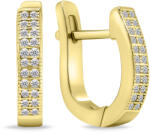 Brilio Silver Időtlen, aranyozott fülbevaló cirkónium kövekkel EA657Y