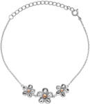Hot Diamonds Bratara din argint cu flori Uita-ma nu DL596