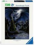 Ravensburger 1500 db-os puzzle - Fekete-kék sárkány (12000731) (12000731)