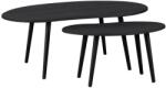 EGLO 424047 - KÉSZLET 2x Kisasztal ALORAN fekete 424047 (EG424047)
