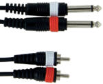 GEWA Twinkabel Basic Line dupla monó nagy J - dupla RCA kábel