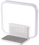 Immax 08994L - LED Dimmelhető asztali lámpa ébresztőórával és töltővel 18W/230V fehér 08994L (IM1368)