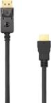 SBOX DisplayPort Male - HDMI Male kábel (DP-HDMI-2/R)
