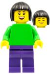LEGO® Minifigurină pln194 - Femeie cu bluza verde (pln194)