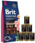 Brit Premium By Nature Junior Large L 15 kg + nedves eledel baromfival 6x1240 g