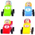 Bigjigs Toys Jucarie din lemn - Masinuta cu inertie, Tip 1, sortiment (BJ992)