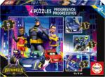 Educa Puzzle pentru copii Educa 4 în 1 - Batwheels (EDU20105) Puzzle