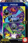 Educa Puzzle pentru copii Educa din 2 x 20 piese - Batwheels (EDU20106) Puzzle