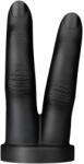 BUTTR - dildo anal dublu pentru degete - silicon negru (8719934019638) Dildo