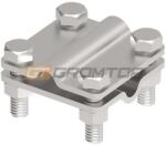 GROMTOR Keresztösszekötő L-55, rozsdamentes acél V4A, d=8-10 mm köracélhoz, 55x55 mm (101115) (101115)