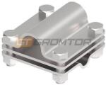 GROMTOR Keresztösszekötő L-65, köracélhoz, laposvezetőkhöz és 20mm rúdhoz, rozsdamentes acél V4A, 65x65mm (111315) (111315)