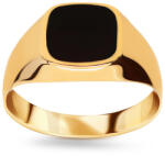 Heratis Forever Sima férfi gyűrű kocka alakú ónixszal IZ31080