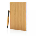 XD Collection A5-ös méretű bambusz jegyzetfüzet és toll készlet (P772.159)