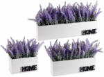 Decorer Set 3 ghivece Lavanda artifciala 35x7.5x19 cm, 25x7.5x19 cm, 15x7.5x19 cm (A54.46.87)