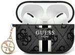 Guess Husă Guess GUAP2P4RPSK pentru AirPods Pro 2 (2022/2023), negru cu model 4G Printed Stripes Charm