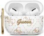 Guess GUA2PG4GPH husă pentru AirPods 1/2 albă cu cârlig 4G