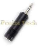 Compatibil Adaptor Jack 6.3mm Mama - Jack 3.5mm Tata, Model Negru, pentru Sisteme Audio (AJ3J63)