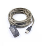 Compatibil Cablu Prelungitor USB cu Repetor, Gri, Lungime 5m , Ideal pentru Imprimanta sau Scanner (CPUSRP)