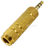 Compatibil Adaptor Jack 6.3mm Mama - Jack 3.5mm Tata, Aurit, pentru Sisteme Audio (AJ6J3A)
