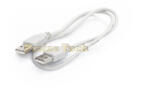Compatibil Cablu USB Tata A-A, Model Gri, Lungime 0.5m - Cablu USB Tata A pentru Calculator, Consola, Media Player (CUTAT0)