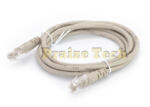 Compatibil Cablu UTP Retea, Gri, Ethernet Cat 5e - Cablu Patch de Internet cu Mufa, Conector RJ45 (CTPN1M)