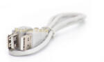 Compatibil Cablu USB A Tata-Mama Gri, Versiune 2.0, 0.5 M Lungime - Prelungitor Extensie USB Tip Mama Tata (CUTAA0)