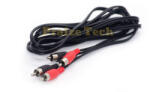 Compatibil Cablu Audio 2xRCA Tata-Tata, 2.5m Lungime - Tip Male-Male pentru Sistem HIFI, Amplificatoare, Semnal Audio HD (RCTT25)