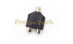 Compatibil Adaptor RCA Mama - 2xRCA Mama, Prelungitor pentru Sisteme Audio (ARC2RC)