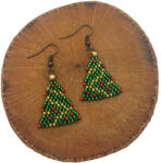 Carings Cercei Handmade, Model Pom de Craciun - Accesoriu de Craciun Confectionat de Mana (CHMPCR)