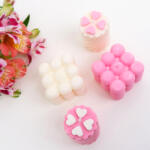 PinkCandles Ароматизирани свещи от восък в розово и бяло - PinkCandles