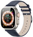 Apple Watch 38 / 40 / 41 mm okosóra szíj - Dux Ducis YS - kék bőr szíj - graffistore