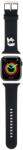 Apple Watch 6/7/8/9/10/SE/ULTRA 1/2 (42 / 44 / 45 / 46 / 49 mm) okosóra szíj - Karl Lagerfeld Karl Head NFT - fekete szilikon szíj - graffistore
