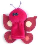 Puppet-World Ujjbáb - rózsaszín pillangó (FK2909)