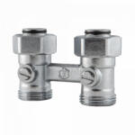 FixTrend egyenes golyóscsapblokk, G3/4" x G3/4" (Kermi, Radel radiátorokhoz) (82811500005) - kazanwebshop